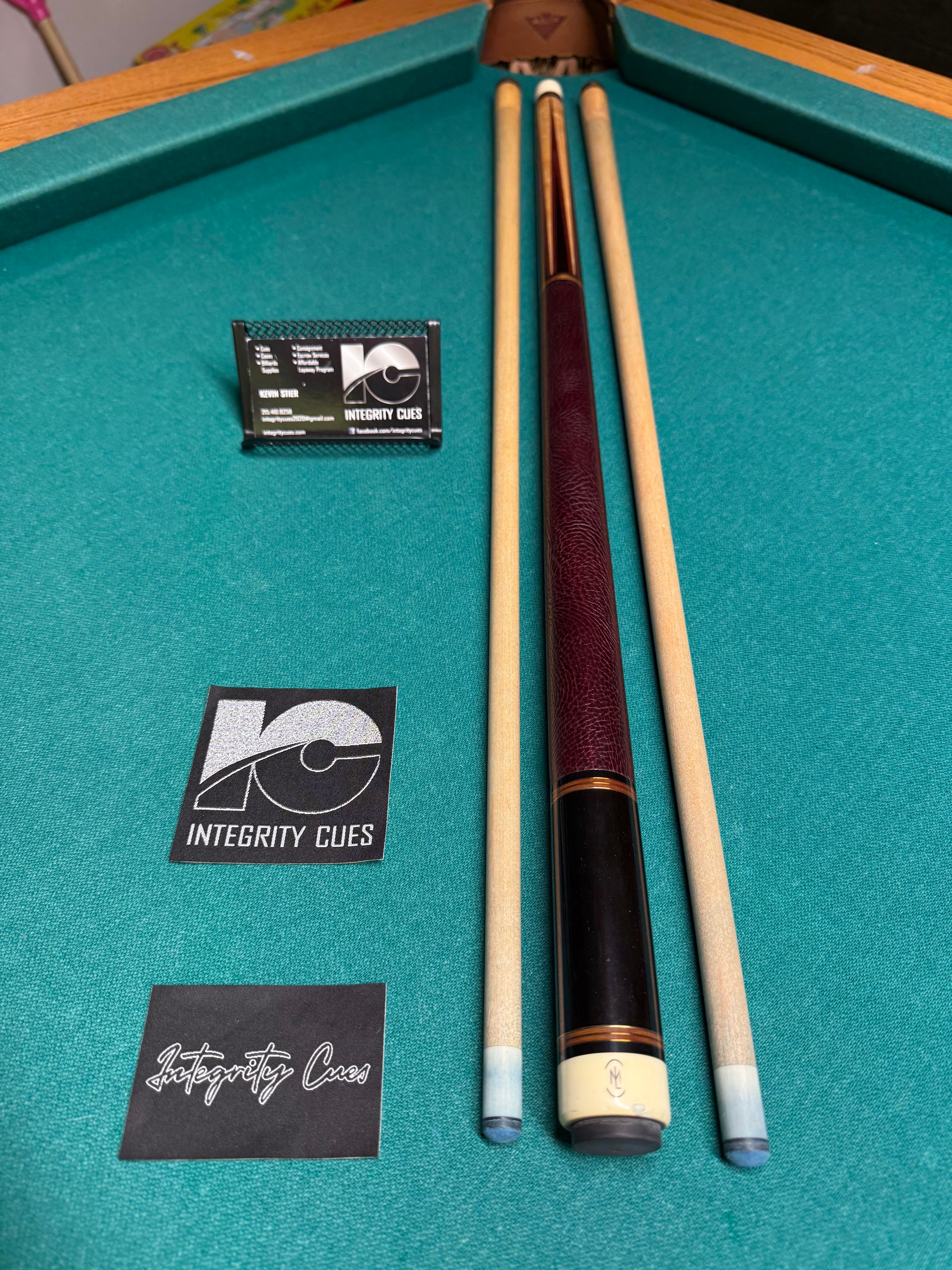 Mike Lambros Preowned 6 Pointer Birdseye Custom Cue
