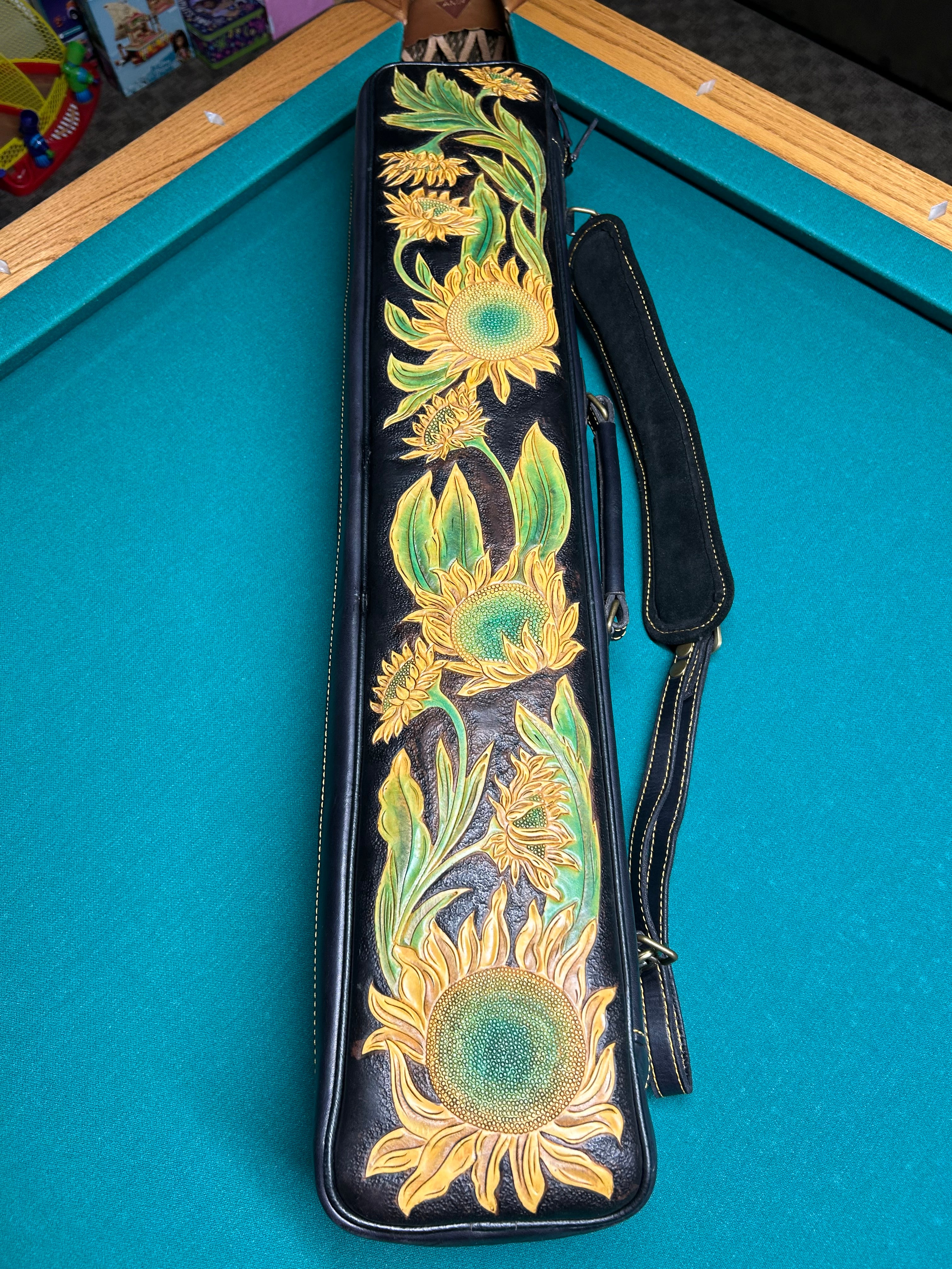 New JB Cases Hand Tooled Leather Butterfly