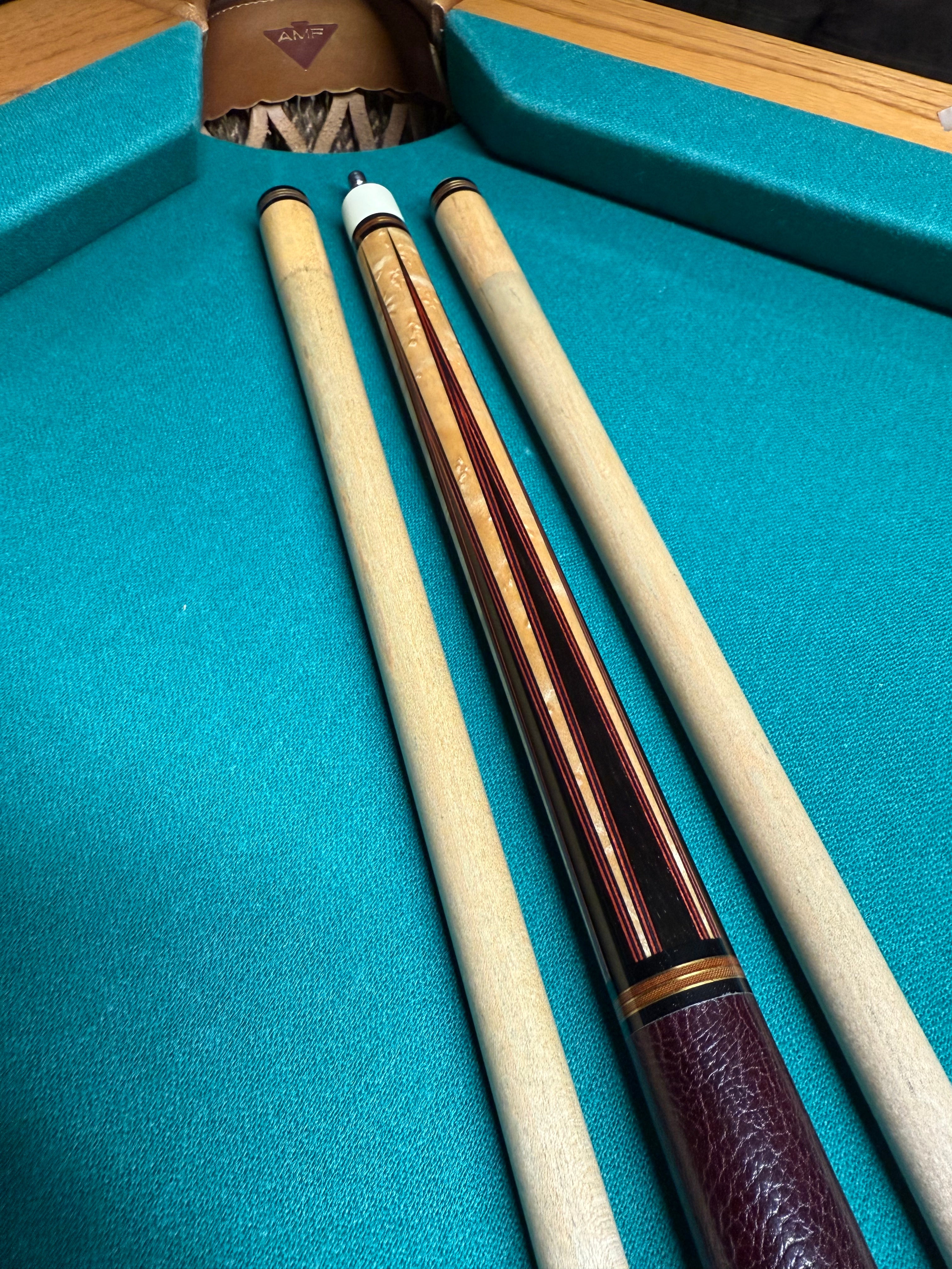 Mike Lambros Preowned 6 Pointer Birdseye Custom Cue