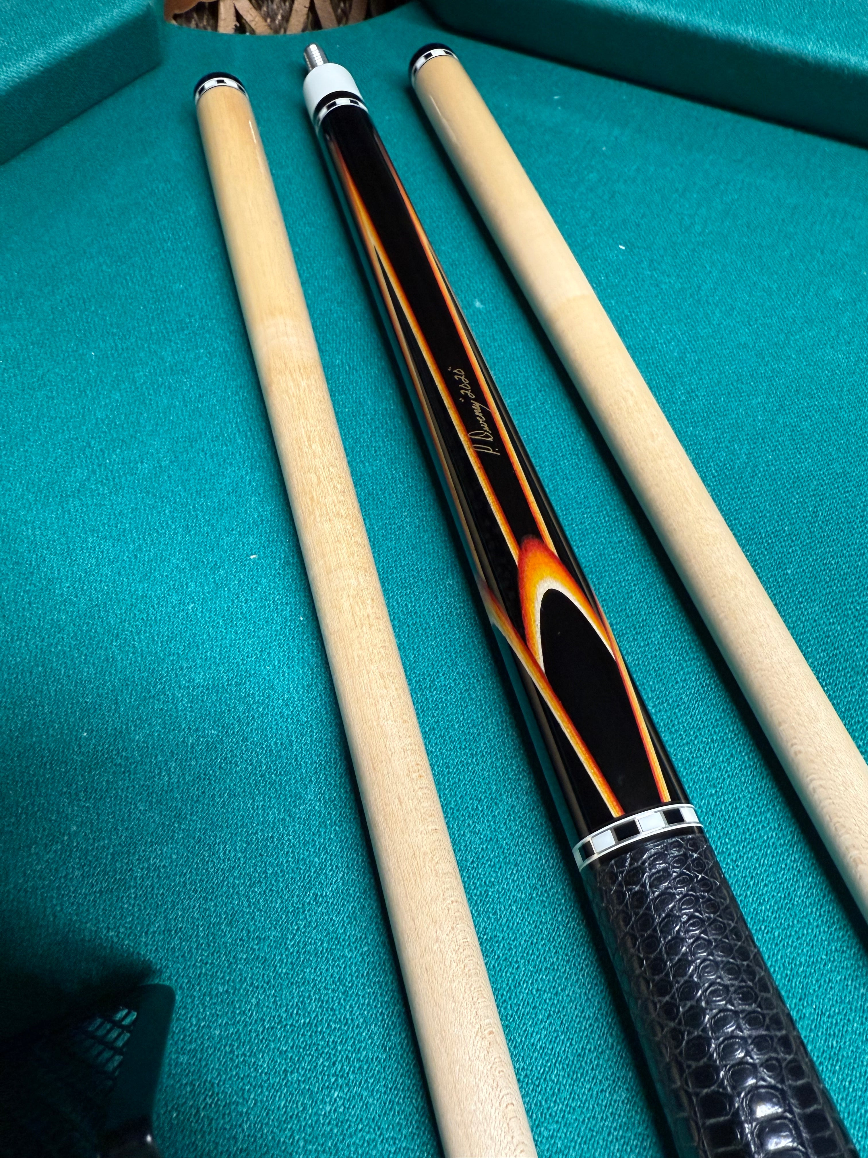 Pat Diveney 2020 Flame Butterfly Ebony On Ebony