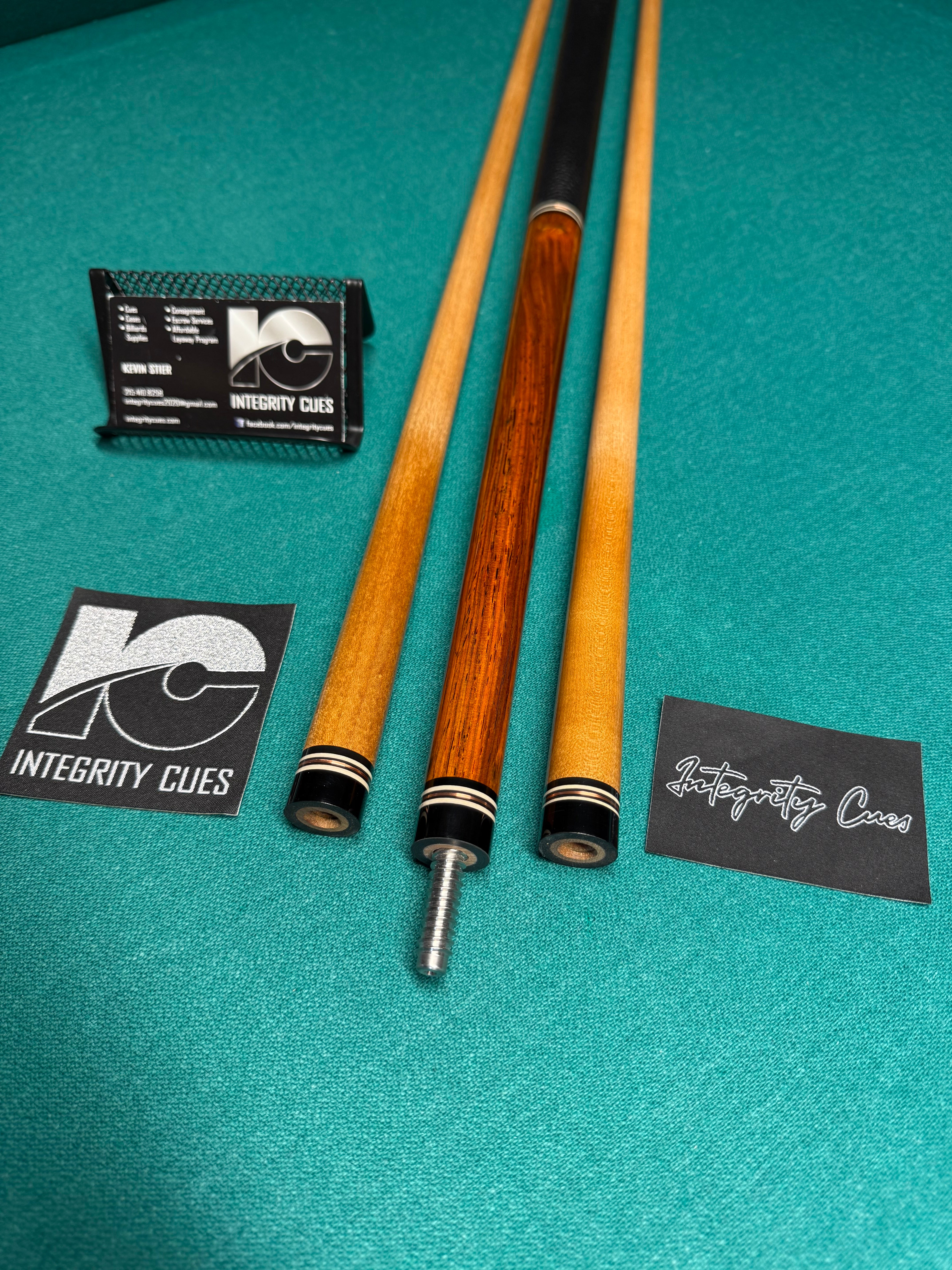 MC Custom Cues from the Carmeli Shop (Cocobolo)