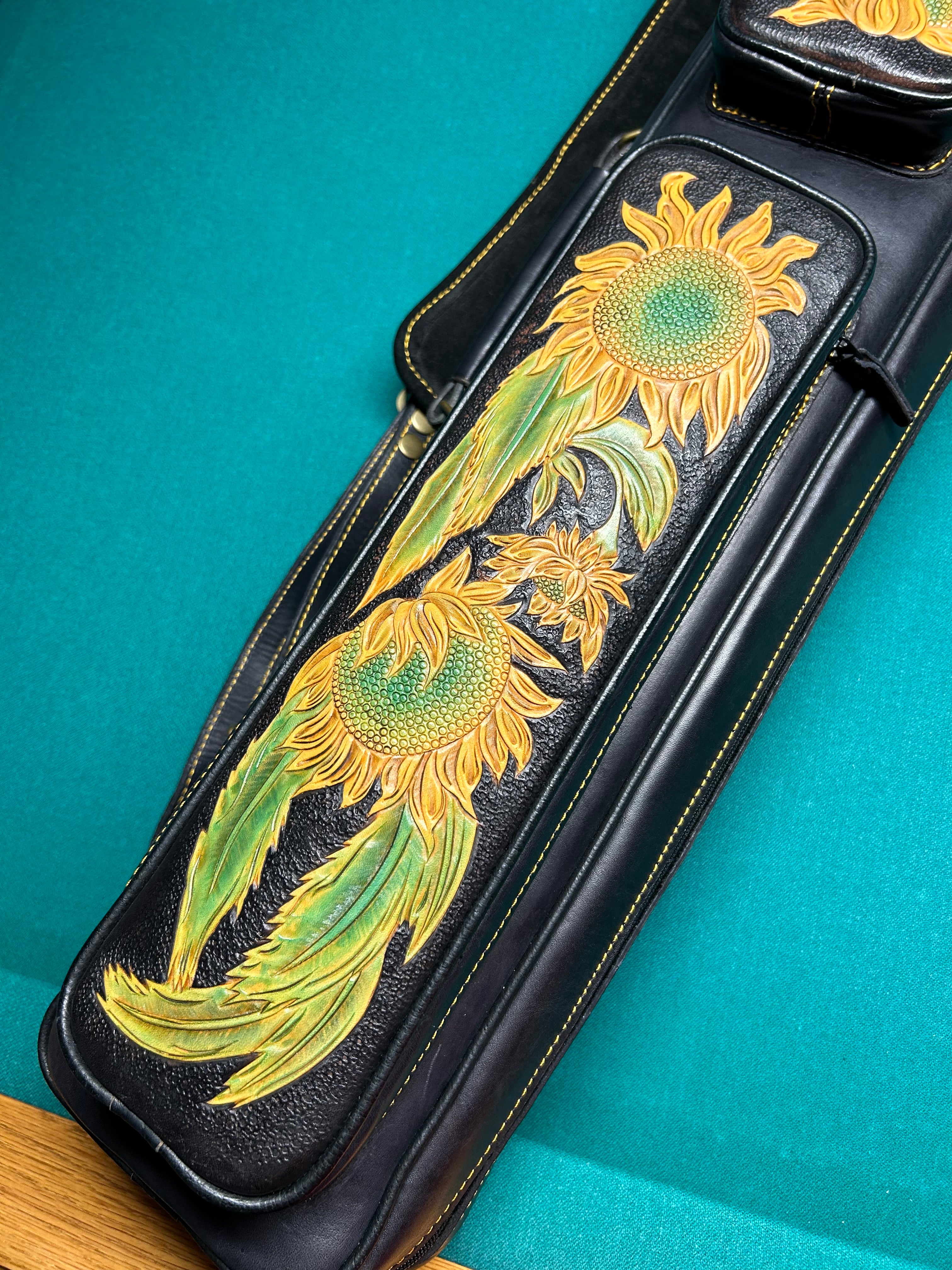 New JB Cases Hand Tooled Leather Butterfly