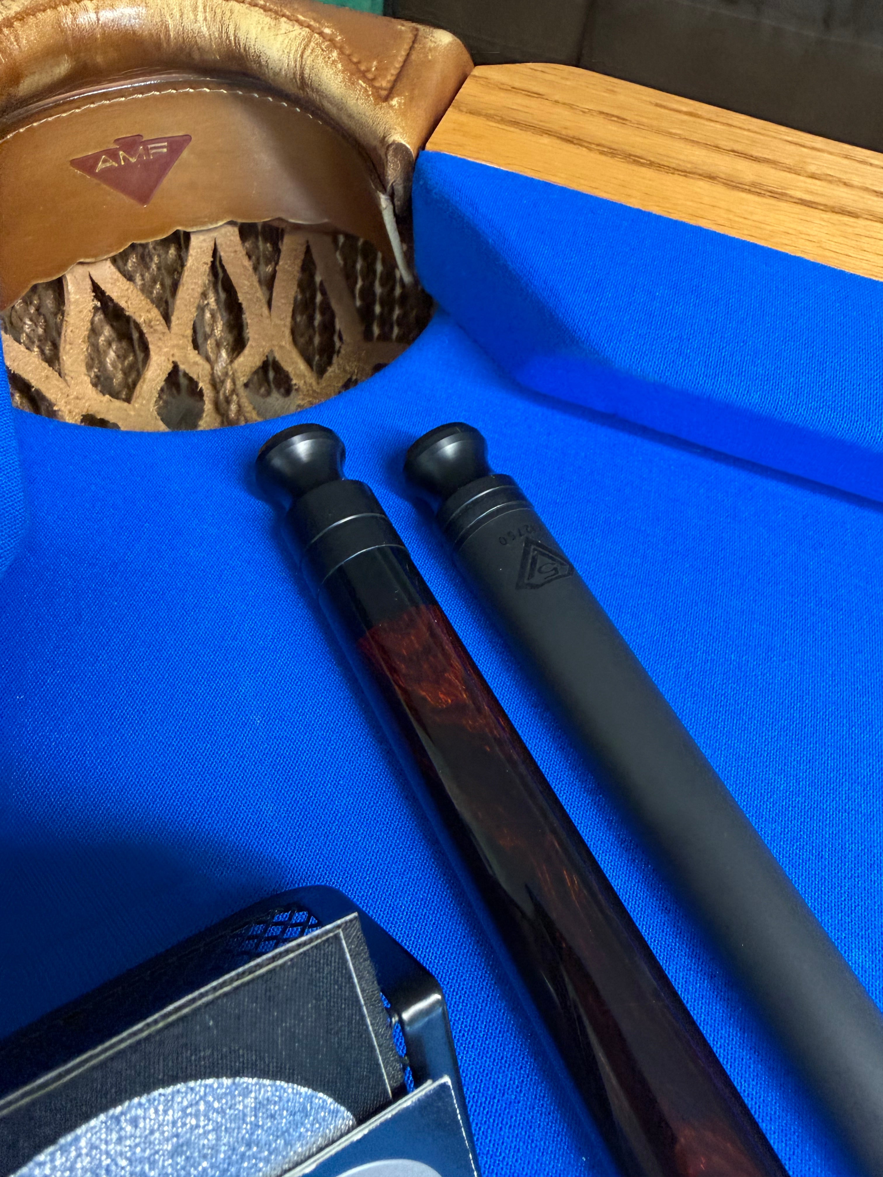 Jacoby Cocobolo W Charorite Rings And V5 Black Shaft