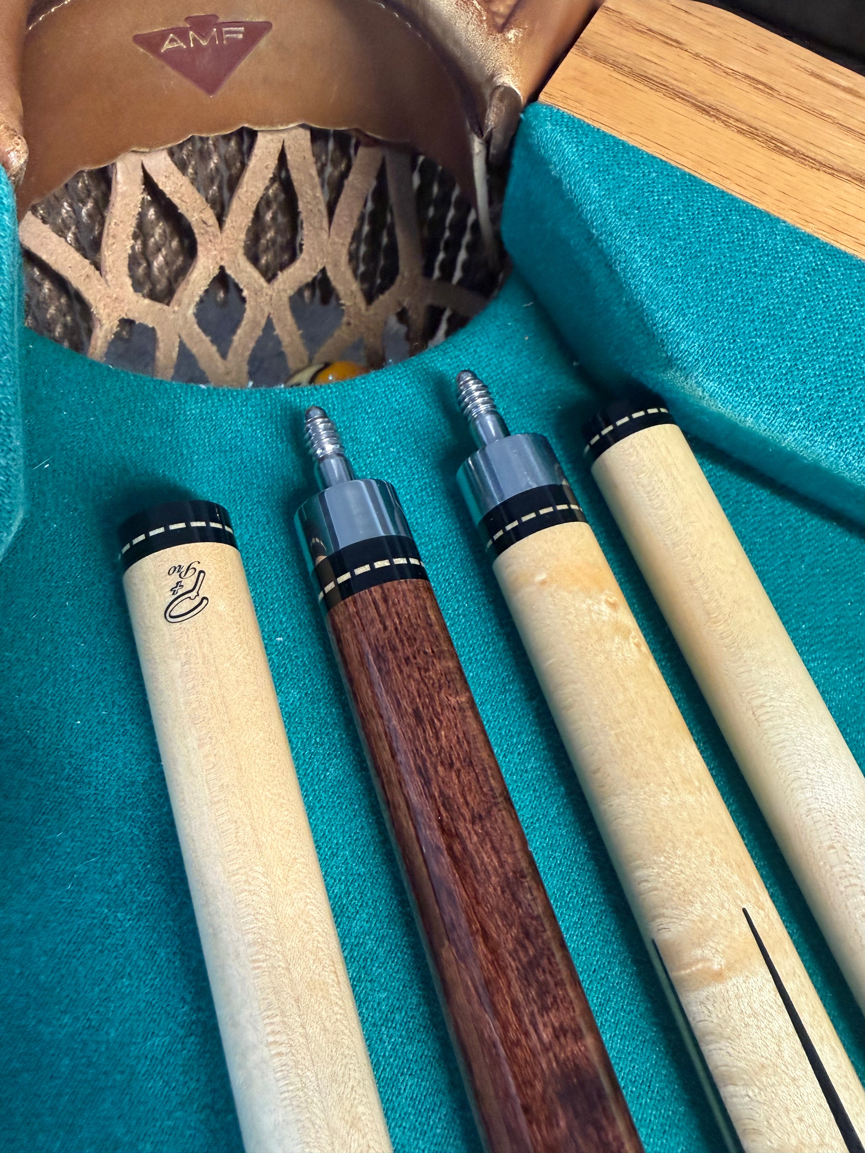 (2) Preowned Wrapless Pechauer Custom Cues