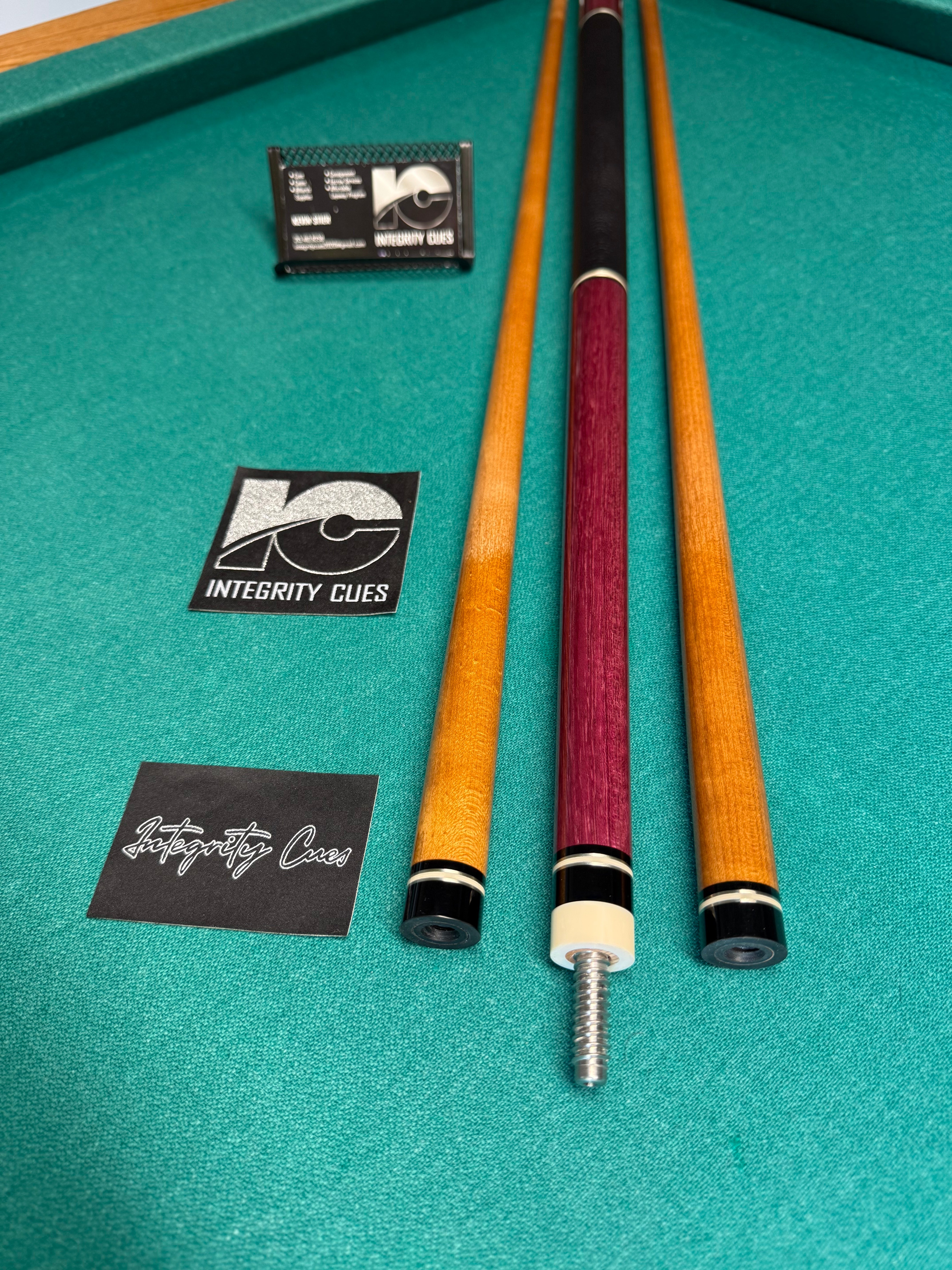 MC Custom Cues from the Carmeli Shop ( Purpleheart)