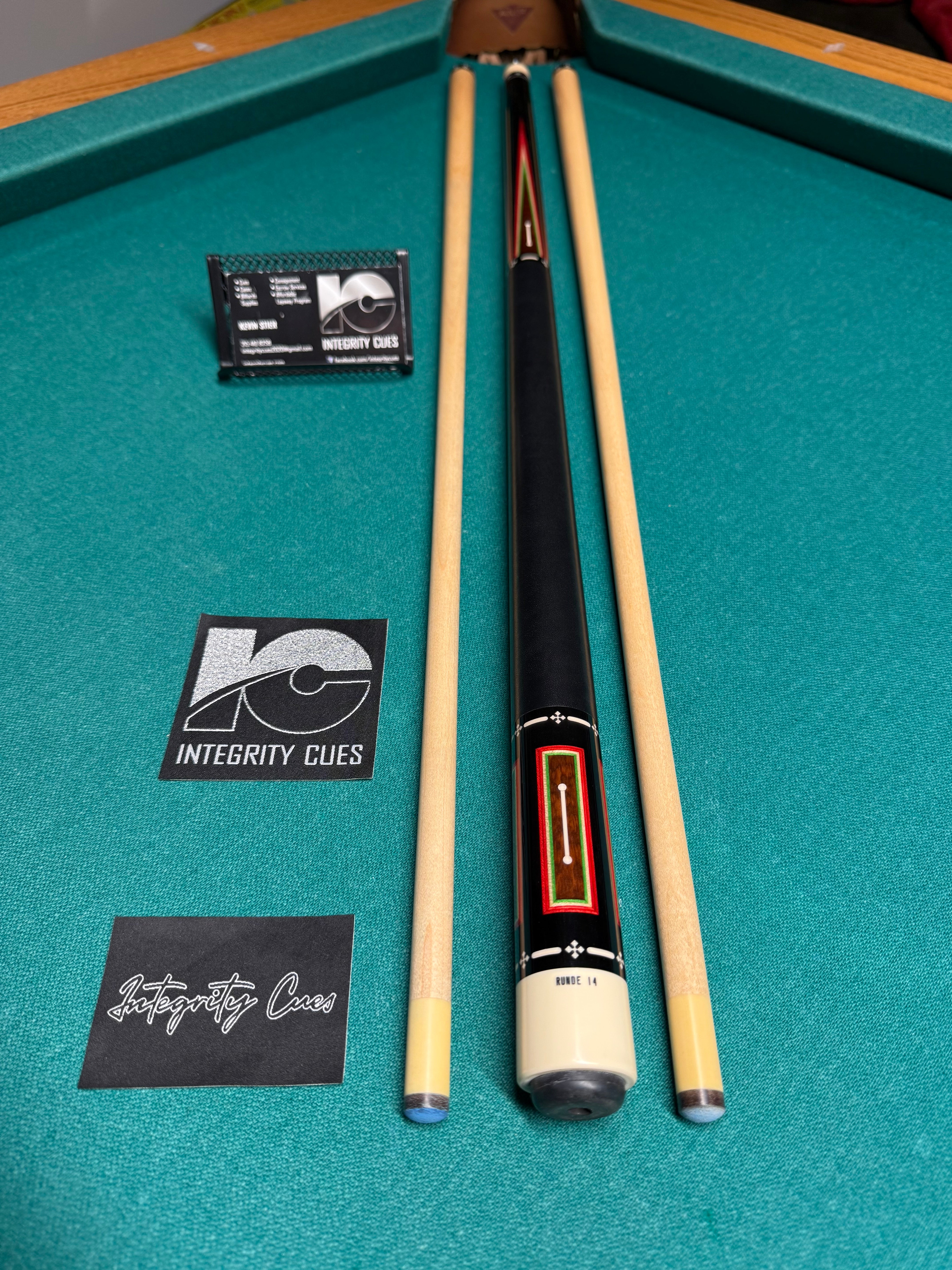 ビリヤード BLUE IMPACT CUSTOM CUE USED ブルーインパクト カスタム キュー BIB-013 1B2Sケース付き (純正