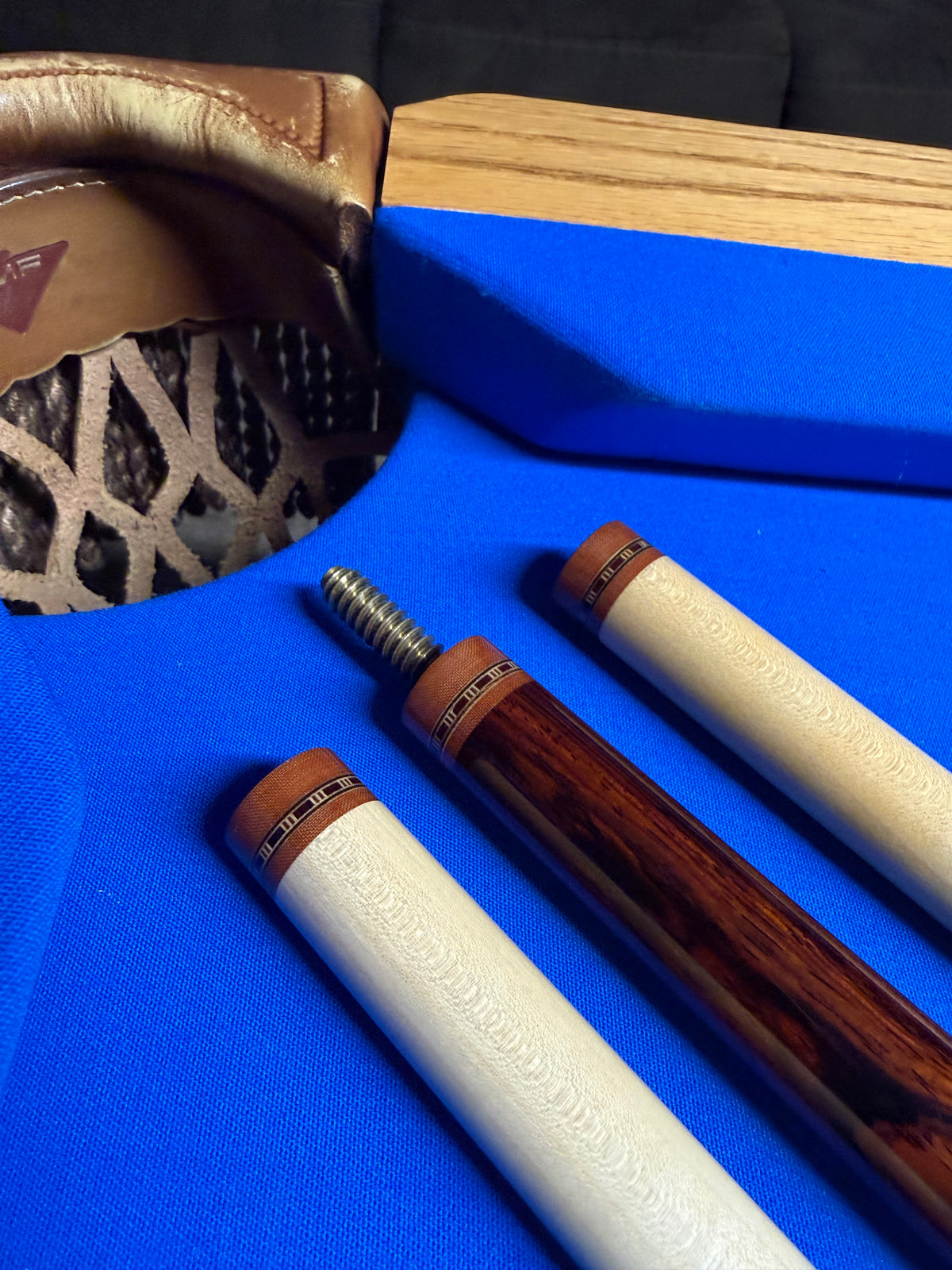 Carlos Coll Preowned Sectioned Handle Wrapless Custom Cue