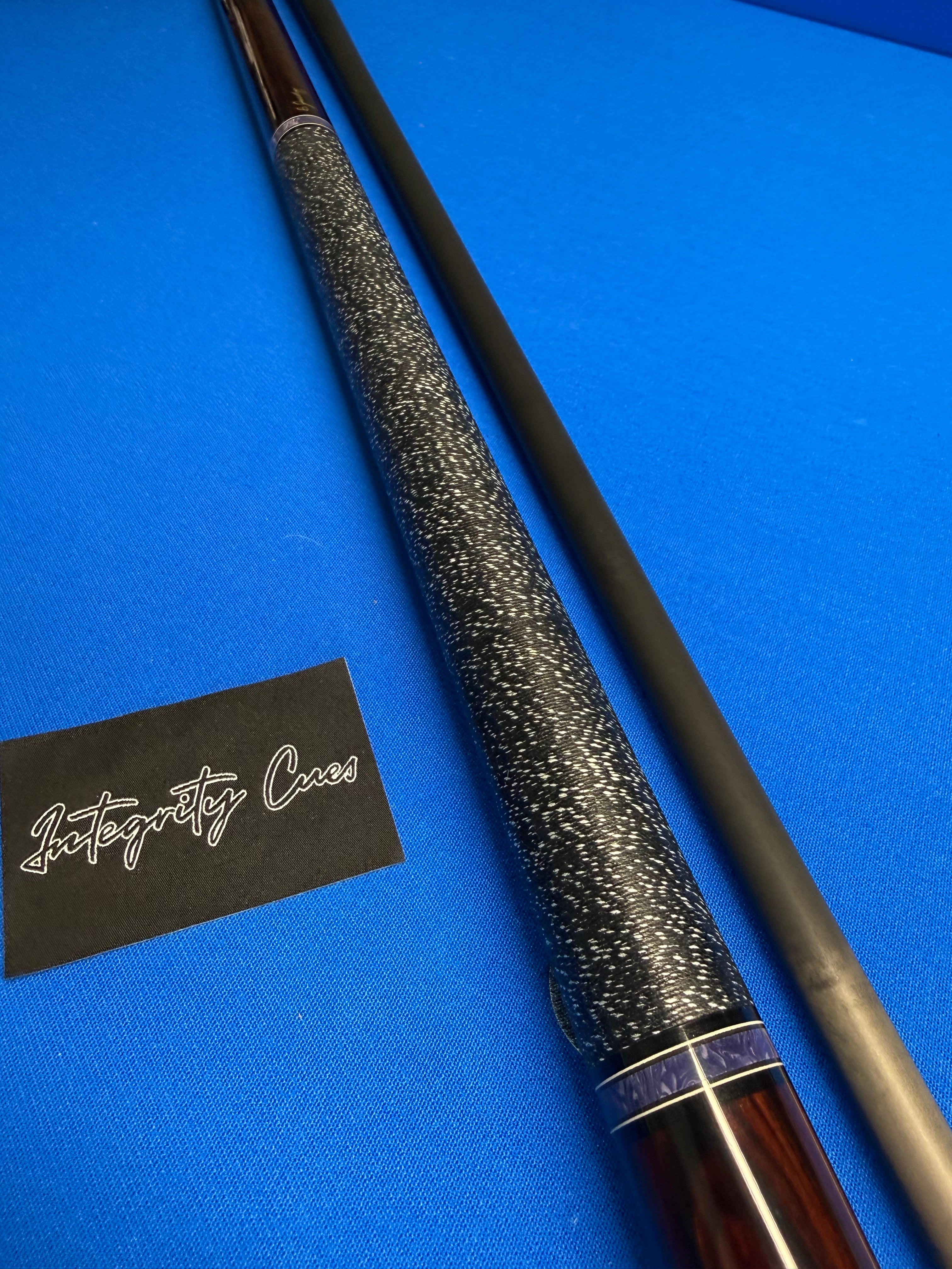 Jacoby Cocobolo W Charorite Rings And V5 Black Shaft