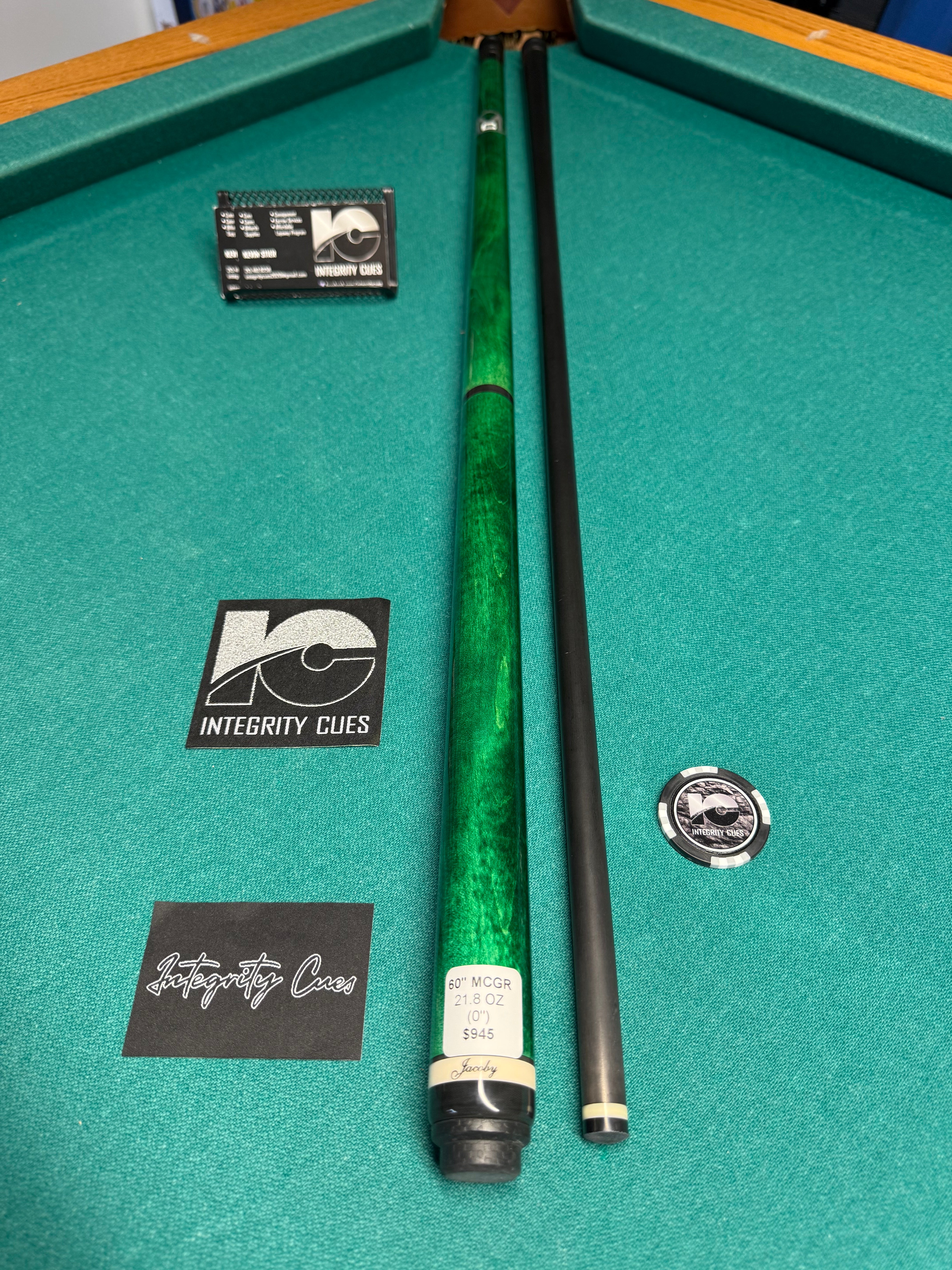 Jacoby Green Monster Crush Break Cue W Carbon Shaft