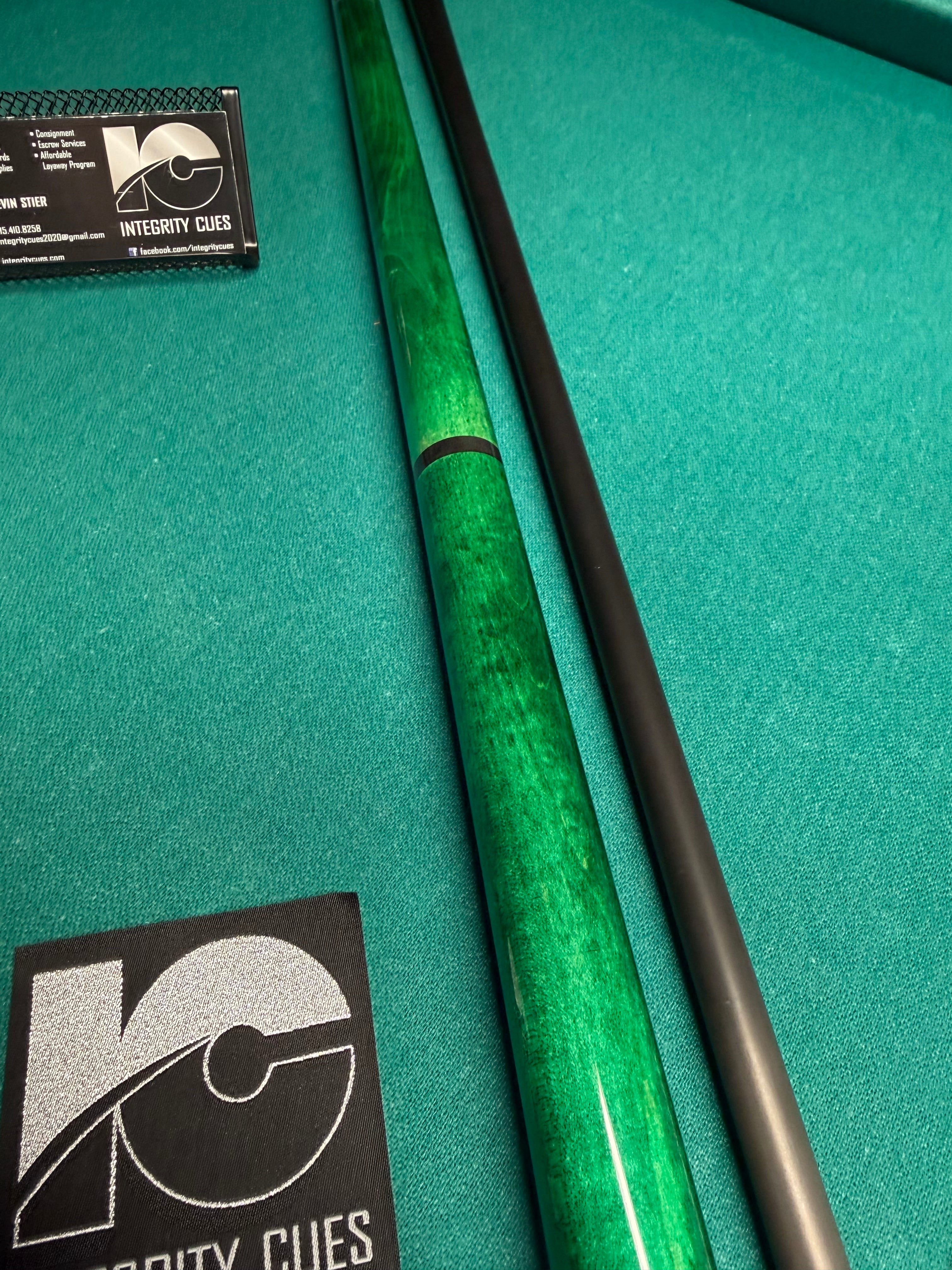 Jacoby Green Monster Crush Break Cue W Carbon Shaft
